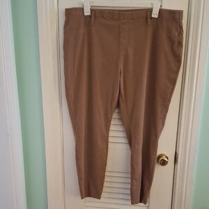 Terra & Sky Womens Brown Chinos